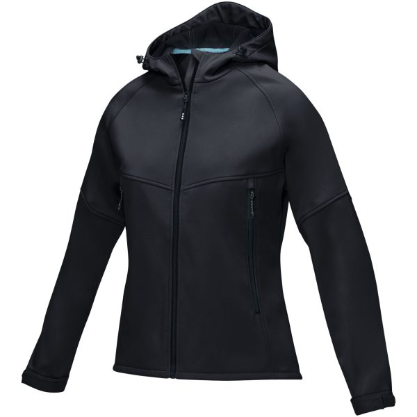 Damska kurtka softshell Coltan z materiałów z recyclingu z certyfikatem GRS P072850C czarny