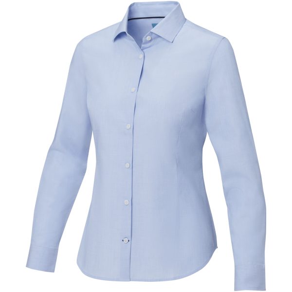 Cuprite long sleeve women's organic shirt P074316C jasnoniebieski