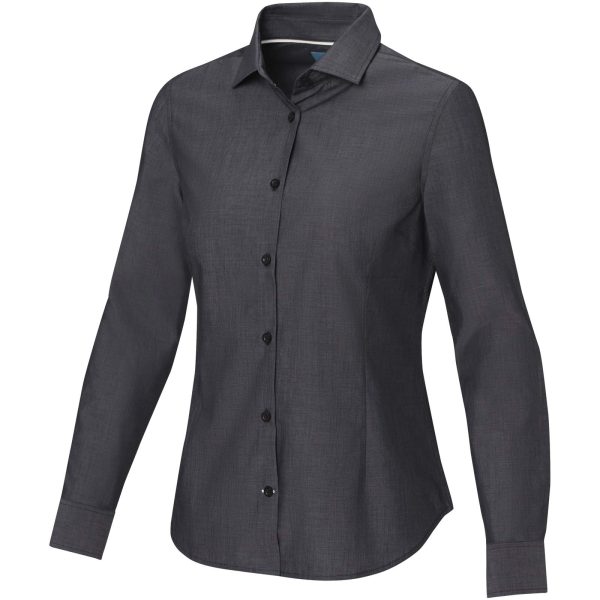 Cuprite long sleeve women's organic shirt P074316C czarny