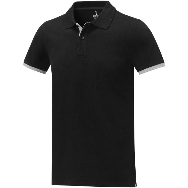 Męska koszulka polo duotone Morgan z krótkim rękawem P074724C czarny