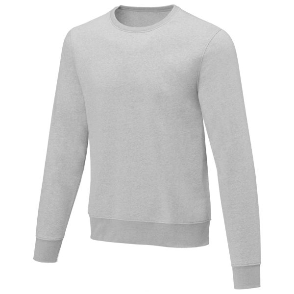 Zenon męska bluza z okrągłym dekoltem P073243C szary melanż