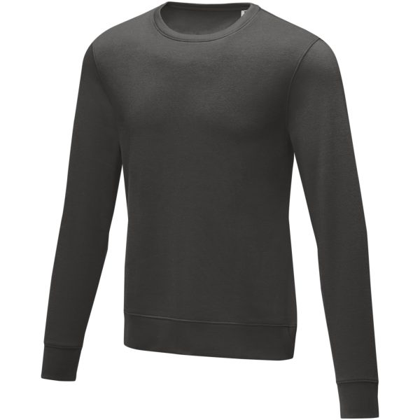 Zenon męska bluza z okrągłym dekoltem P073243C szary sztormowy