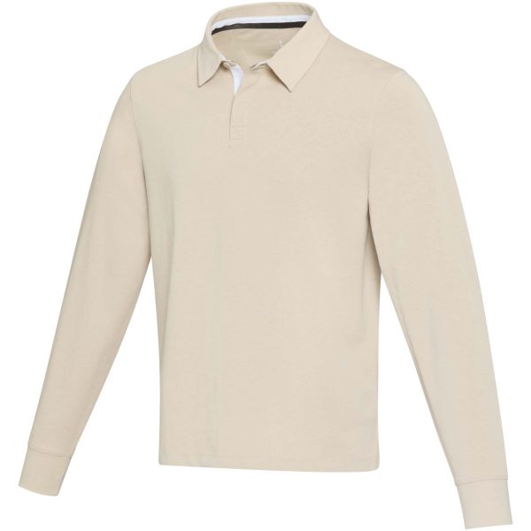 Clyde bluza polo do rugby unisex P098401C oatmeal