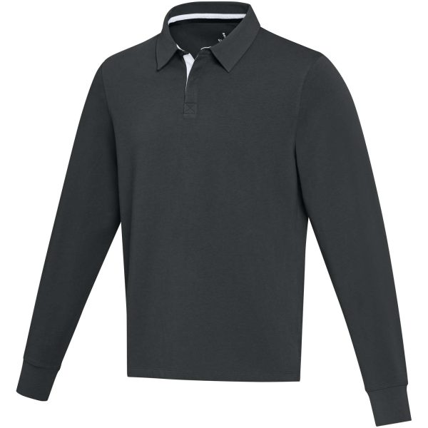 Clyde bluza polo do rugby unisex P098401C czarny