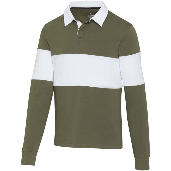 Clyde bluza polo do rugby unisex P098401C zielony / biały