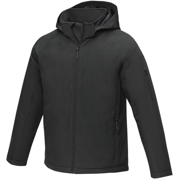 Notus męska ocieplana kurtka softshell P076394C czarny