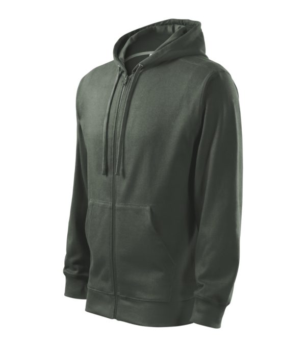Bluza męska Trendy Zipper P023587F ciemny khaki