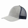 Czapka z daszkiem 5-panelowa CASUAL FIT P054411I niebieski / szary