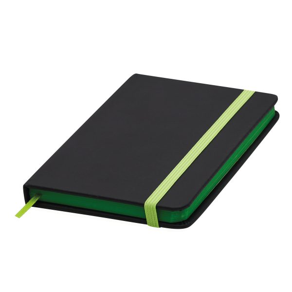 Notatnik LECTOR w rozmiarze A6 P005757I czarny / jasnozielony