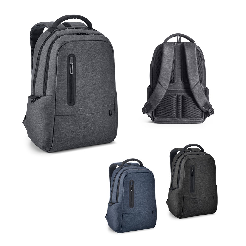 RE-BOSTON. Wodoodporny plecak na laptopa z nylonu z recyklingu 2Tone z przegrodą z pochodzącego z recyklingu 210D P083110S ST-92195-W