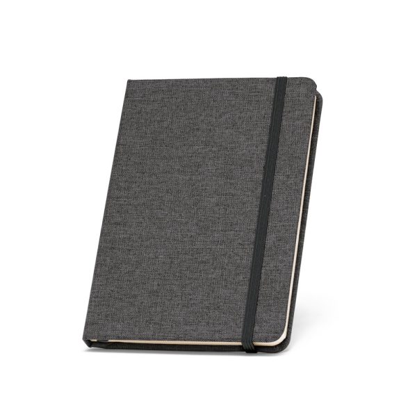 BOYD. Notatnik A5 z poliestru pochodzącego (100% rPET) z kartkami w linie P036579S czarny