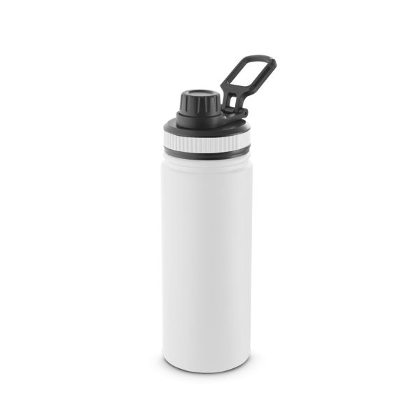 FEDERER. Butelka wykonana w 90% ze stali nierdzewnej pochodzącej z recyklingu 570 mL P054181S biały