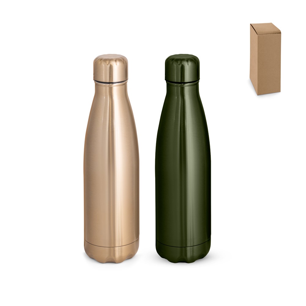 SHOW METALLIC. Butelka ze stali nierdzewnej z matowym metalicznym wykończeniem 510 ml P097561S ST-94335-W