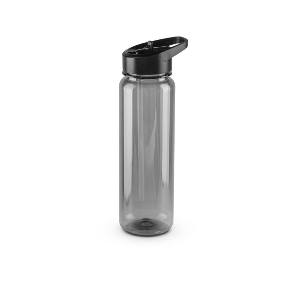 GILMORE. Butelka sportowa rPET z błyszczącym, półprzezroczystym wykończeniem 750 ml P097563S czarny