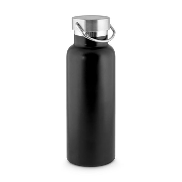 DUPLANTIS. Butelka ze stali nierdzewnej (36% z recyklingu) z izolacją próżniową 810 ml P097568S czarny