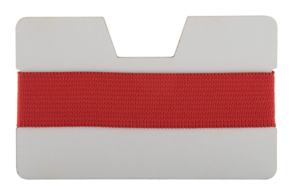 Etui/portfel na karty P110577D czerwony / biały