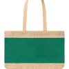Torba na zakupy P115562D zielony / naturalny