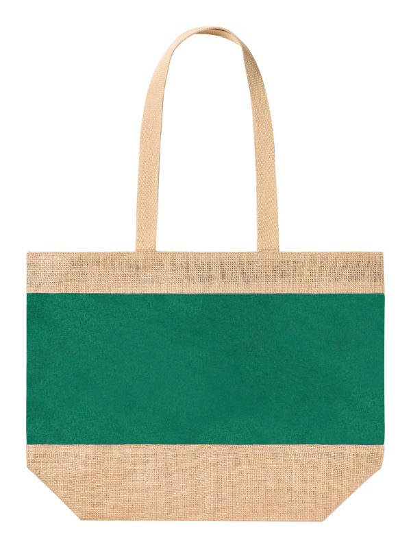 Torba na zakupy P115562D zielony / naturalny