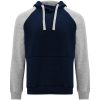 Badet dziecięca dwukolorowa bluza z kapturem P099032C navy blue / szary melanż