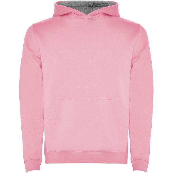 Urban dziecięca bluza z kapturem P081675C jasnoróżowy / marl grey