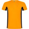 Shanghai sportowa koszulka dziecięca z krótkim rękawem P082296C fluor orange / czarny