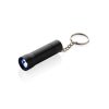 Brelok do kluczy z aluminium z recyklingu, latarka Flash P104898X czarny