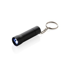 Brelok do kluczy z aluminium z recyklingu, latarka Flash P104898X AX-P514.04-W