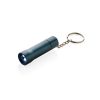 Brelok do kluczy z aluminium z recyklingu, latarka Flash P104898X niebieski
