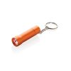 Brelok do kluczy z aluminium z recyklingu, latarka Flash P104898X pomarańczowy