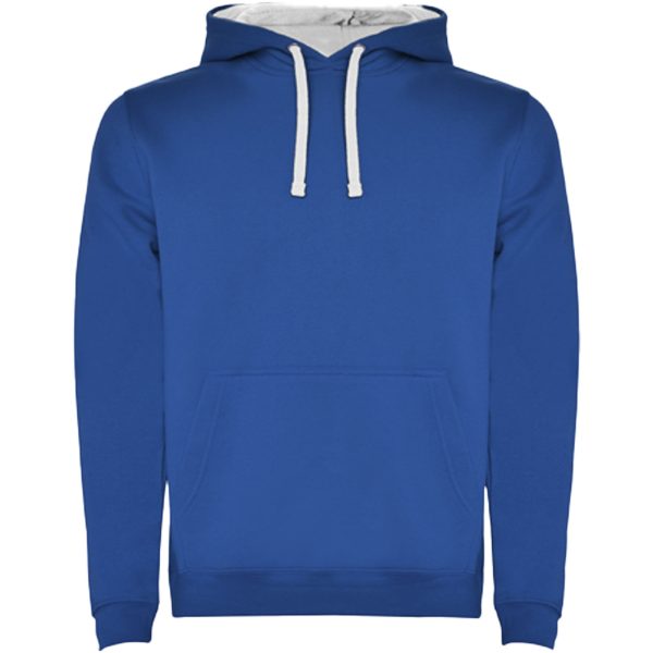Urban męska bluza z kapturem P081546C błękit królewski / biały