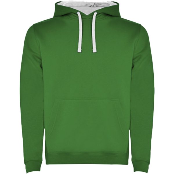 Urban męska bluza z kapturem P081546C kelly green / biały