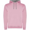 Urban męska bluza z kapturem P081546C jasnoróżowy / marl grey