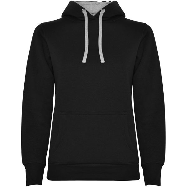 Urban damska bluza z kapturem P081720C czarny / marl grey