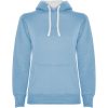 Urban damska bluza z kapturem P081720C błękitny / biały