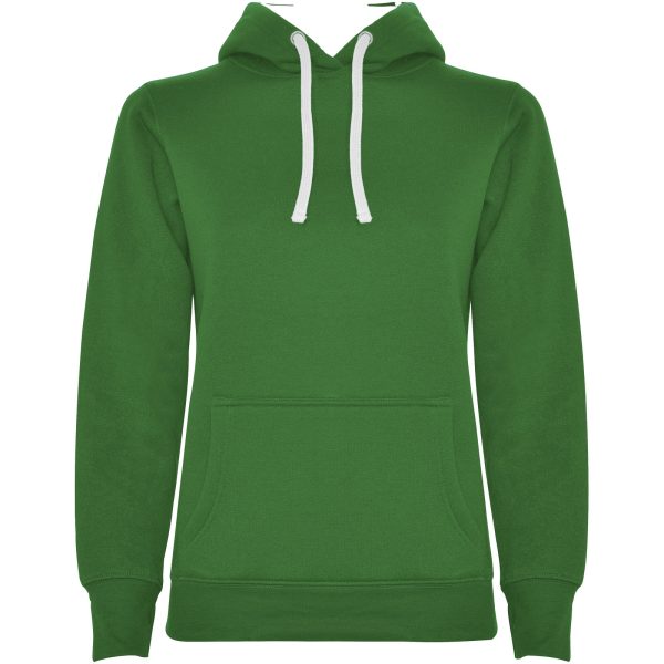 Urban damska bluza z kapturem P081720C kelly green / biały