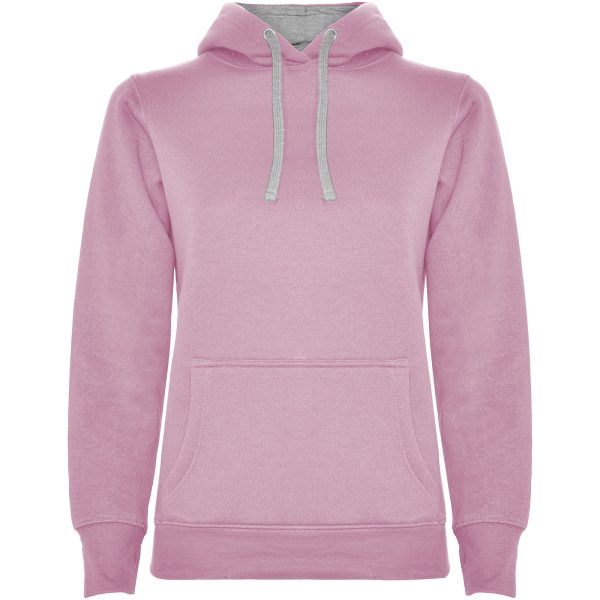 Urban damska bluza z kapturem P081720C jasnoróżowy / marl grey