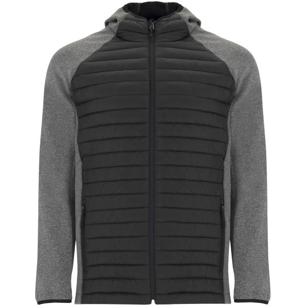 Minsk hybrydowa ocieplana kurtka unisex P079893C czarny / czarny melanż