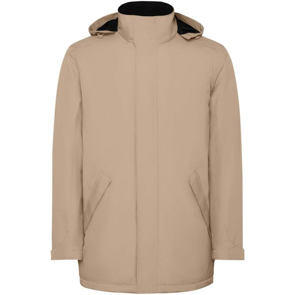 America męska ocieplana kurtka typu parka P100435C dark sand