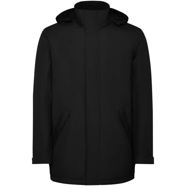 America męska ocieplana kurtka typu parka P100435C czarny
