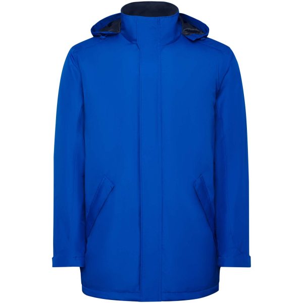 America męska ocieplana kurtka typu parka P100435C błękit królewski