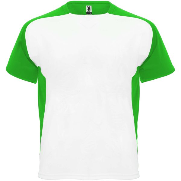 Bugatti sportowa koszulka unisex z krótkim rękawem P082171C biały / zielona paproć