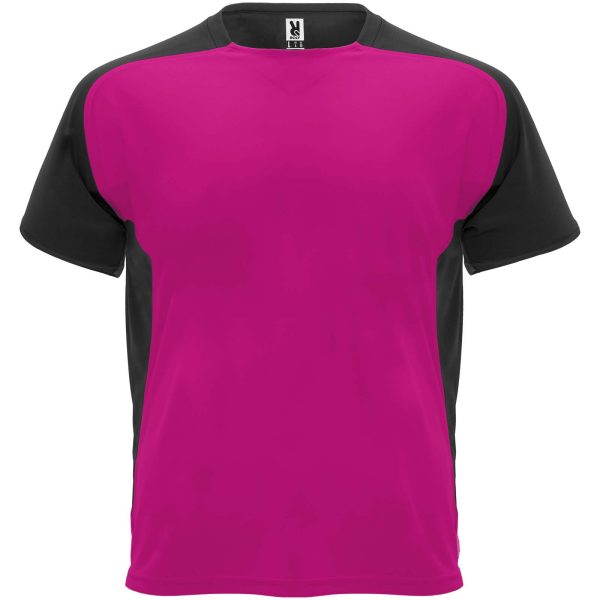 Bugatti sportowa koszulka unisex z krótkim rękawem P082171C fuksja / czarny