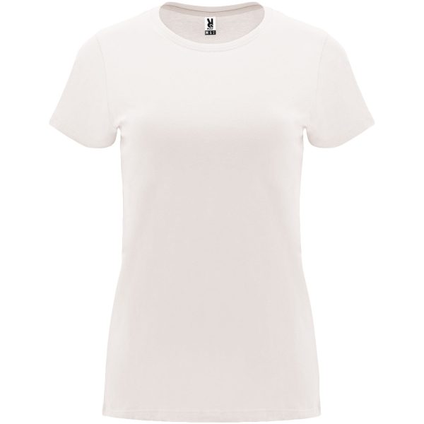 Capri koszulka damska z krótkim rękawem P078545C vintage white