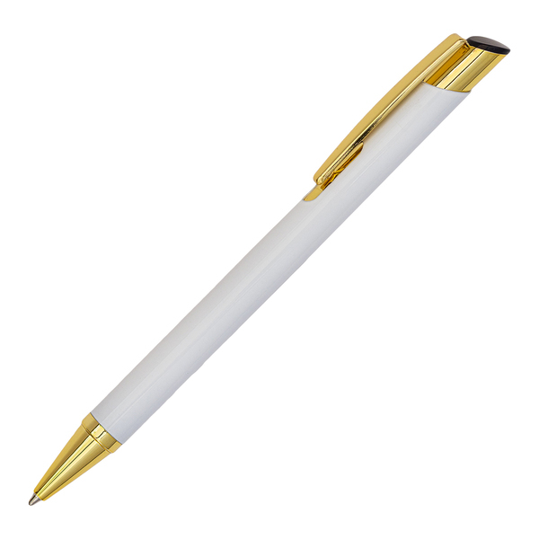 Długopis aluminiowy Lindi P051593R biały / złoty