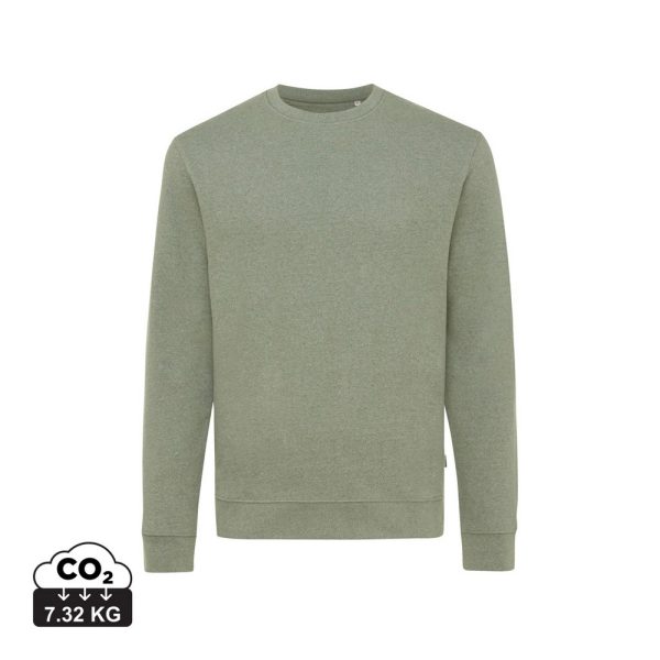 Bluza z niebarwionej bawełny z recyklingu Iqoniq Denali P047465X zielony