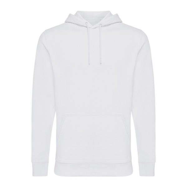 Bluza z kapturem z bawełny z recyklingu Iqoniq Jasper P047468X biały