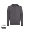 Bluza z kapturem z bawełny z recyklingu Iqoniq Jasper P047468X grafitowy