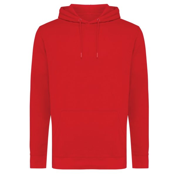 Bluza z kapturem z bawełny z recyklingu Iqoniq Jasper P047468X red