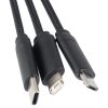 kabel z ładowarką indukcyjną 4w1 z podświetlanym logo w drewnianej obudowie - i5w P120936G