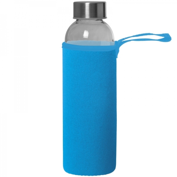 Butelka szklana KLAGENFURT 500 ml P088184G jasnoniebieski